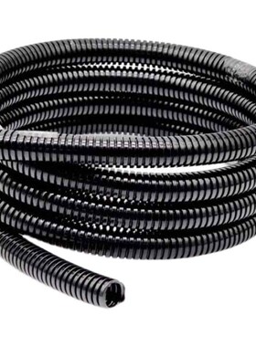 尼龙阻燃PA波纹管AD13浪管黑色穿线软管AD25电缆保护套管螺纹管