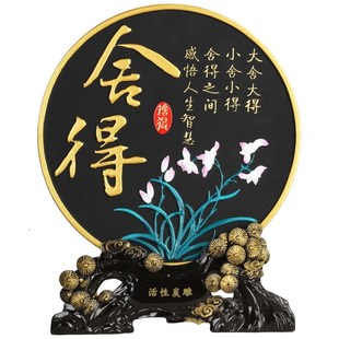 饰品茶室内茶道工艺品新中式 禅意摆件a博古架摆设古董架装 创意家