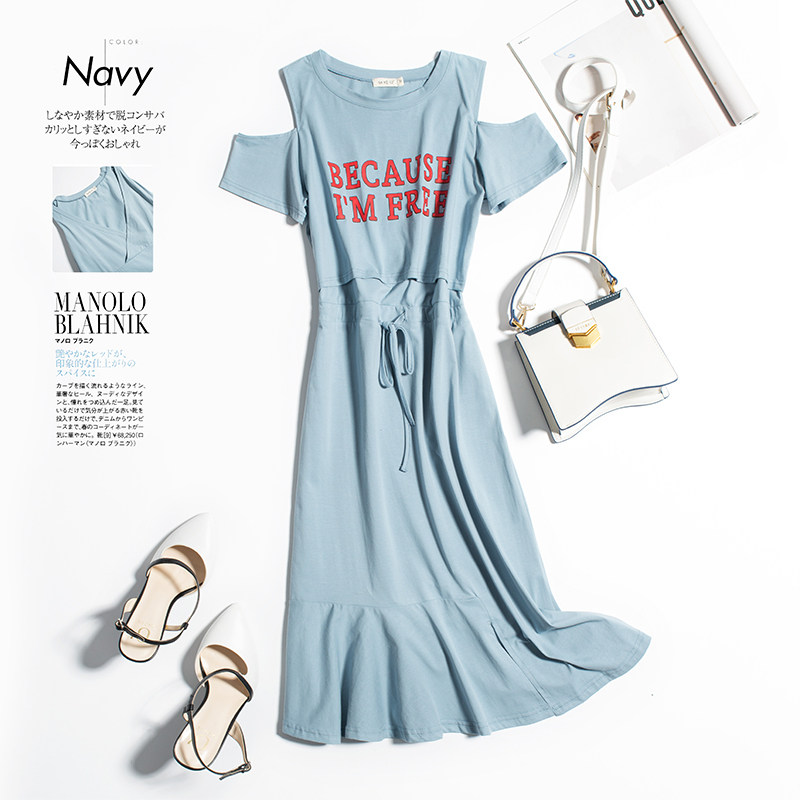 休闲时尚 纯棉外出辣妈款新款产后女装潮妈喂奶衣服哺乳期连衣裙