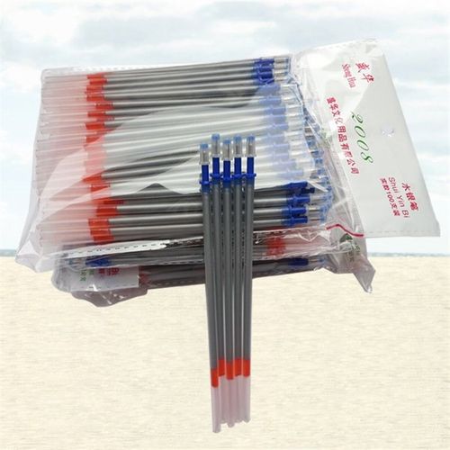 盛华牌水银笔中性笔芯 银色笔银笔皮革服装专用银光笔荧光笔100支