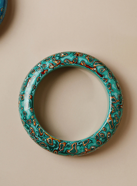 大漆贵妃镯酸枝内胎檀木手镯子男女士定制红木手环送女友礼物1153