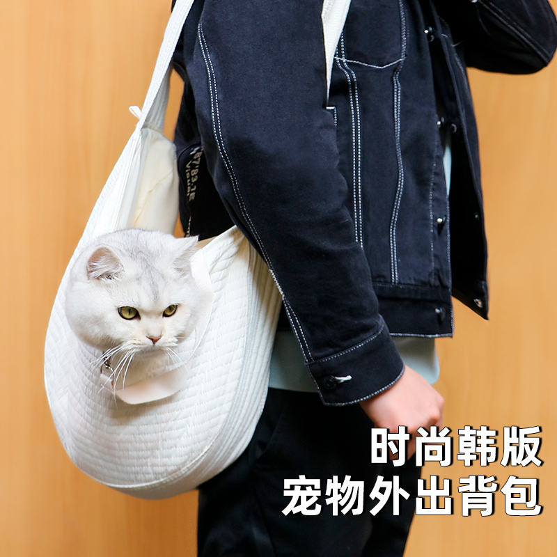 宠物猫包外出便携猫咪狗手提x背包斜挎装猫的小型犬帆布包单肩猫