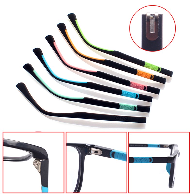 金属双牙1.2硅胶太阳穴配件,一双常用的眼睛和脚,学生近视眼镜支