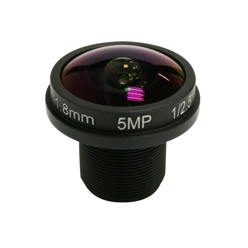 监控500万像素全景鱼眼1.8mm广角M12高清摄像镜头 360度1/2.5英寸