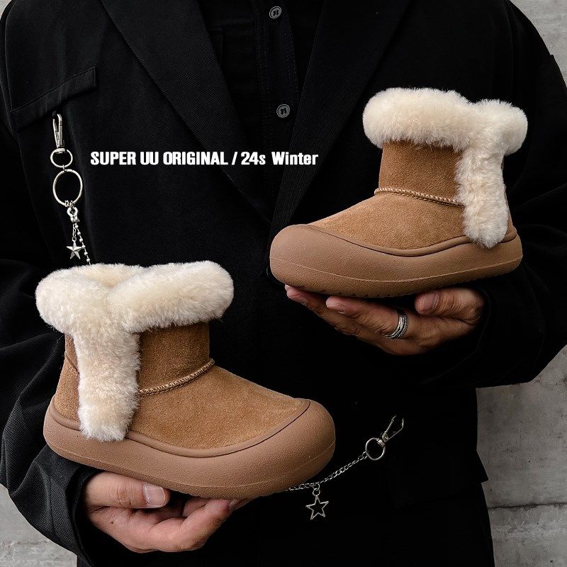 真皮女童羊毛靴子冬季加绒英伦风儿童雪地靴保暖男童棉靴宝宝短靴,童鞋/婴儿鞋/亲子鞋,棉靴,淘宝优惠券,粉丝福利购,淘宝优惠卷