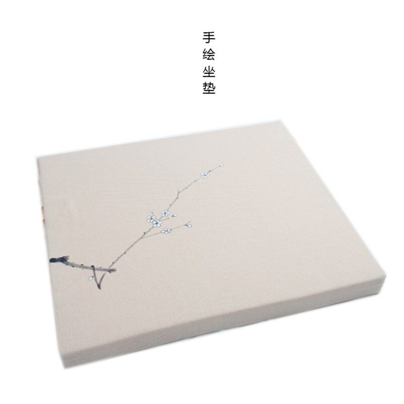 中式坐垫红木沙发太师椅圈椅子垫古典实木茶台P禅意中国风棉麻亚