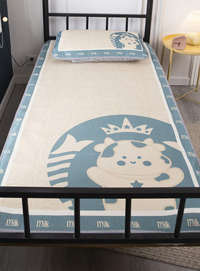 学生宿舍凉席0.9m牀蓆子0.8米1.2寝室90cmO上下铺单人牀冰丝席卡