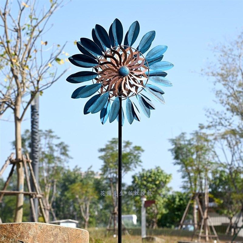 铁艺大风车旋转户外花园装饰别墅庭院摆件幼儿P园庭院造景阳台布,家居饰品,户外/庭院摆件,淘宝优惠券,粉丝福利购,淘宝优惠卷