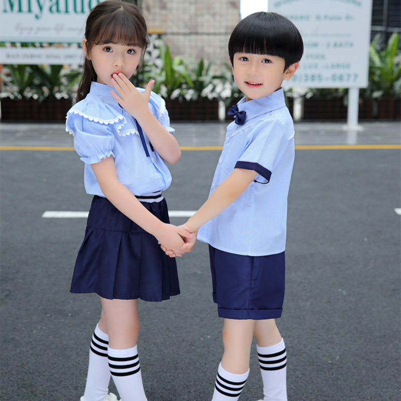 幼儿园园服六一夏装儿童演出中小学生表演男女童英伦校服合唱班服