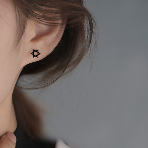Z小姐 芒星耳钉2021年新款潮气质耳钉女小众设计感耳钉女简约小巧