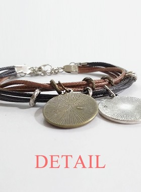 马戏团小丑大象粉动物黑棕手链对饰品猫咪礼物礼品