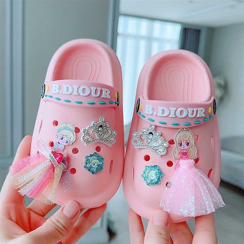 儿童洞洞鞋拖鞋夏季男童女童防滑软底宝宝小童公主凉拖鞋2024新款