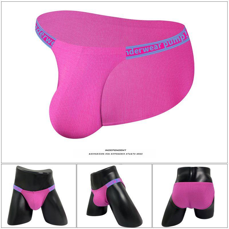 跨境男士三角内裤螺纹棉薄款透气性感高叉潮流运动三角短裤男,女士内衣/男士内衣/家居服,男丁字裤,淘宝优惠券,粉丝福利购,淘宝优惠卷