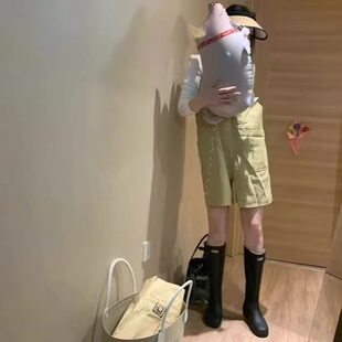 款 防滑网红时尚 长筒马丁靴防水高筒水鞋 女外穿水鞋 女 防水套鞋 雨鞋