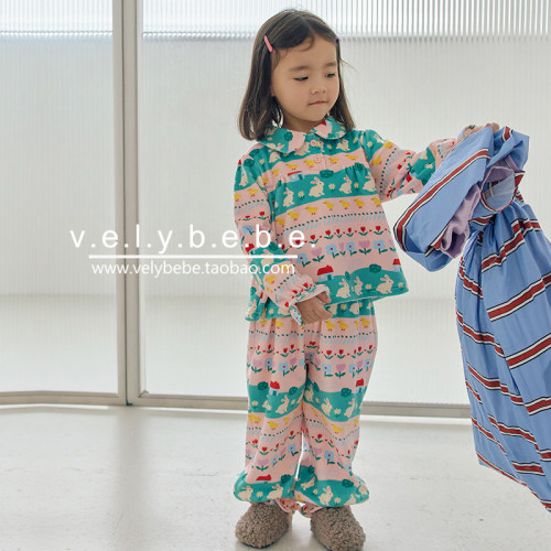 【秋冬】cordi-i韩国童装儿童家居服睡衣套装宽松保暖