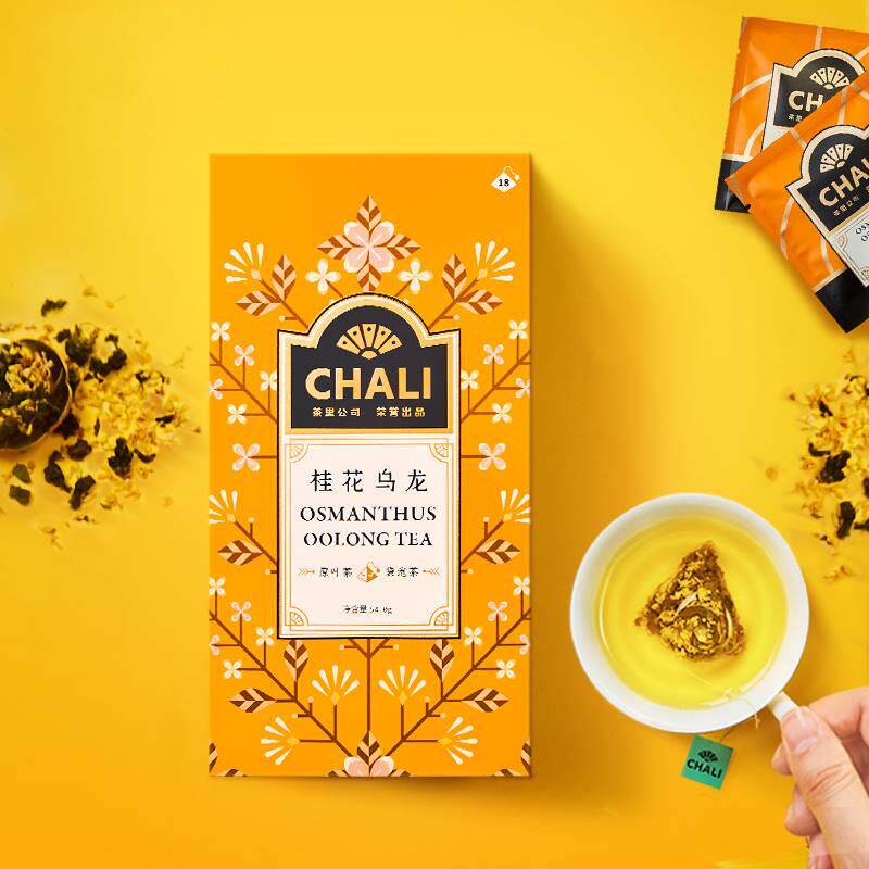 ChaLi茶里花草茶 桂花乌龙茶甘草桂花茶组合茶包茶叶袋泡茶三角包