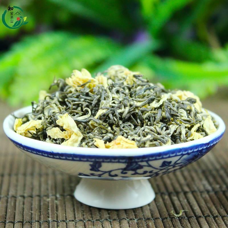 细芽飘雪茉莉花茶四川蒙顶山茶 新茶碧潭特级浓香型散装500g