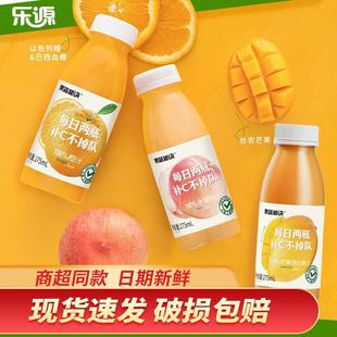 乐源果蔬秘诀橙汁水蜜桃汁芒果汁饮料富含维C整箱275ml*8日期新鲜