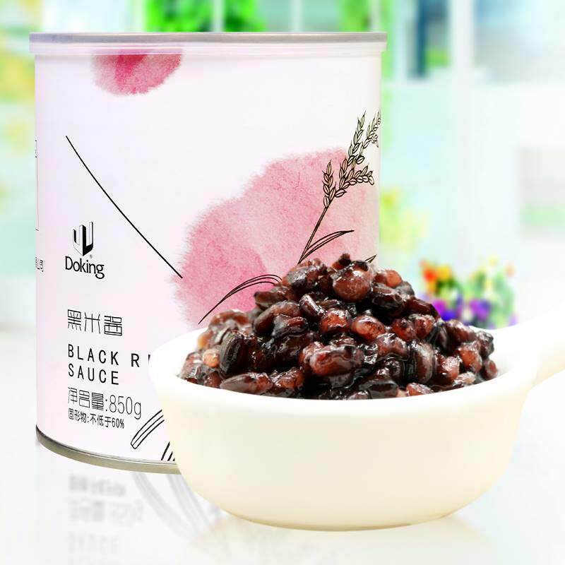 盾皇黑米酱 五谷杂粮即食紫米罐头 血糯米奶茶店专用甜品辅料包邮