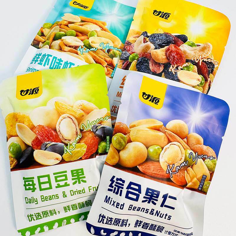 甘源综合果仁每日豆果缤纷豆果鲜虾味虾条豆果休闲零食小吃