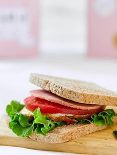 低卡博士纯全麦面包小钢板1.2三明治不加糖不加油代餐早餐粗粮