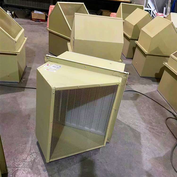 SAB-WA-6.0边墙式排风机 配45度防雨弯管及防水止回阀12500m3/h