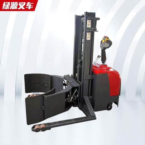 全电动旋转抱夹叉车站驾式升降堆高车软抱夹纸卷夹油桶倒料车