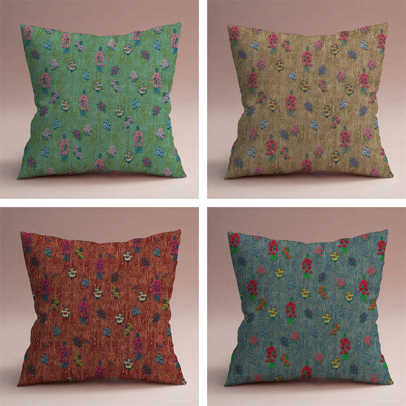 跨境复古花卉抱枕套客厅沙发正方形抱枕卧室床头靠枕公室腰靠枕,居家布艺,靠垫/抱枕,淘宝优惠券,粉丝福利购,淘宝优惠卷