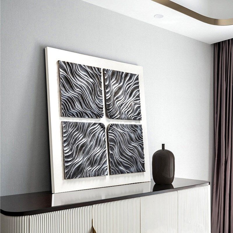 木雕立体实物画现代简约客厅装饰画样板房入户玄关大气过道挂画,家居饰品,其他装饰画,淘宝优惠券,粉丝福利购,淘宝优惠卷