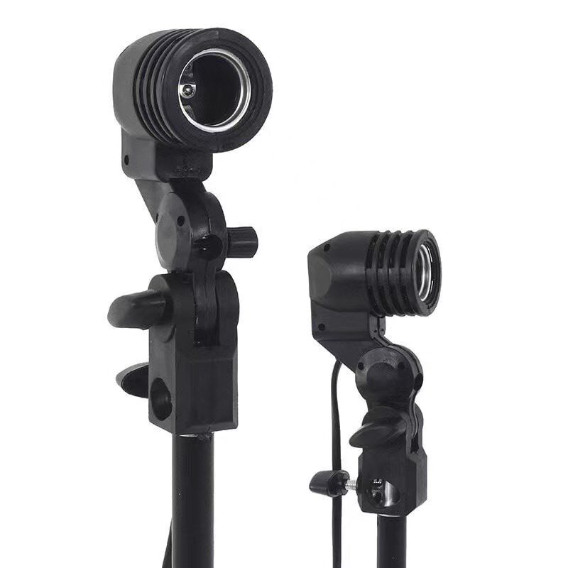 植物补光灯架三脚伸缩带开关E27螺口灯座灯头室内通用型落地支架