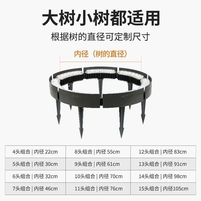 LED抱树灯48W抱柱灯户外防水环形瓦楞抱箍射灯景观园林七彩RGB光,家装灯饰光源,投光灯/泛光灯,淘宝优惠券,粉丝福利购,淘宝优惠卷