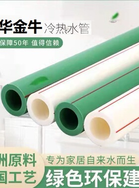 ppr自来水管配件金牛冷热水管热熔管4分管20热水器暖气管件6分25
