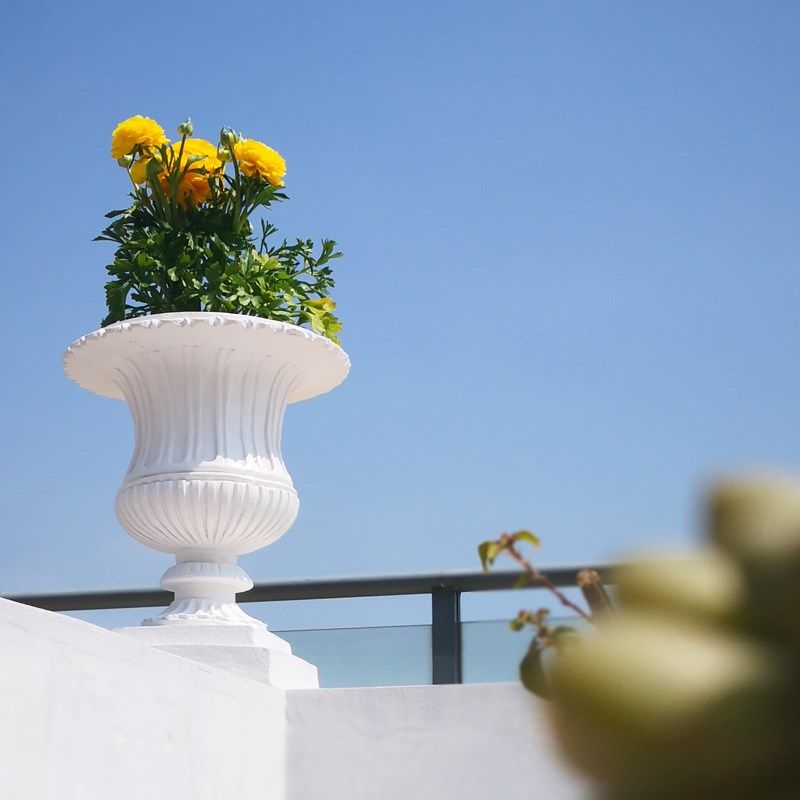 欧式罗马白色玻璃钢花盆组合别墅门口庭院装饰控花园布置大花器,家居饰品,花盆,淘宝优惠券,粉丝福利购,淘宝优惠卷