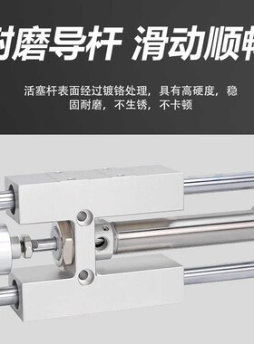 带磁缓冲三轴缸三杆气缸TMIM12X100S TMICM16X75 TMICL20 25X300S