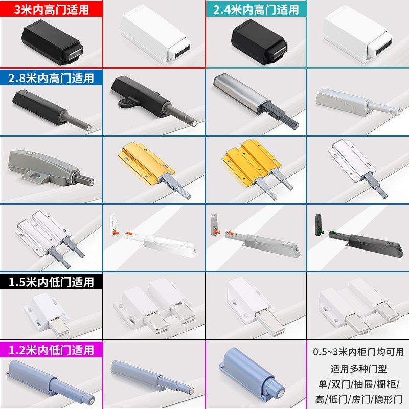 橱柜门反弹器卡扣厨柜专用门吸扣免拉手开门器按压式家具橱门磁吸,基础建材,碰珠,淘宝优惠券,粉丝福利购,淘宝优惠卷