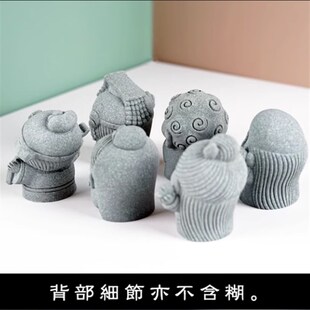 创意国潮吉祥可爱小神仙硅胶模具摆件中式鱼缸盆景家居装饰模具