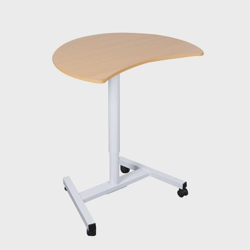 移动升降桌可气动懒人办公桌w站立简约式自动沙发床边电脑演讲台