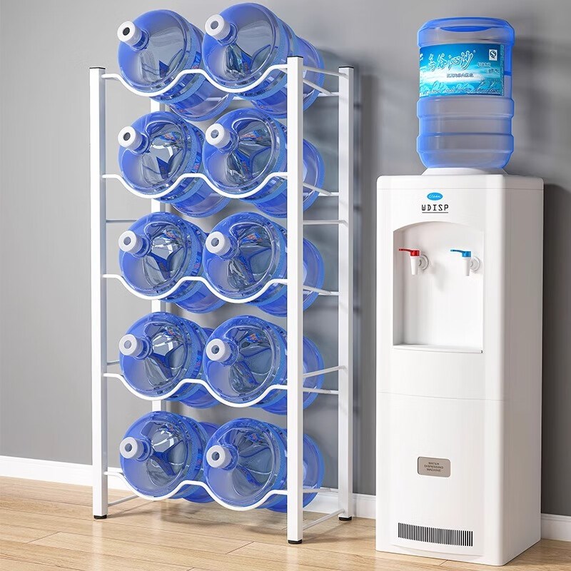 办公室饮水c机旁多功能水桶收纳架大容量桶装水专用支架落地整理