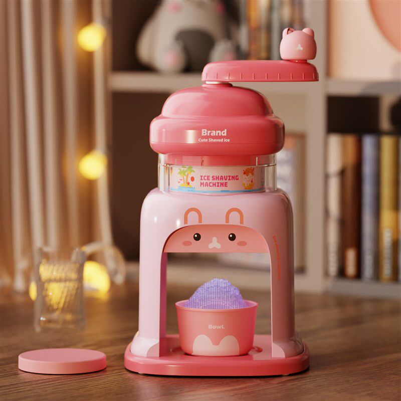 儿童刨冰机冰沙绵绵冰手摇制冰家用小型女孩礼物手动碎冰冰沙机破