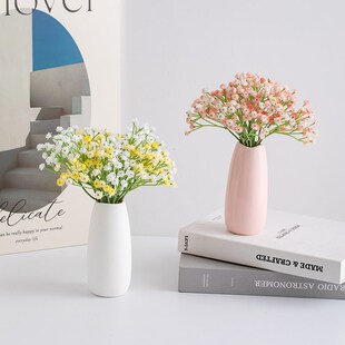 满天星塑料假花仿真花束干 乾燥花装饰摆饰小清新家居客厅餐桌花