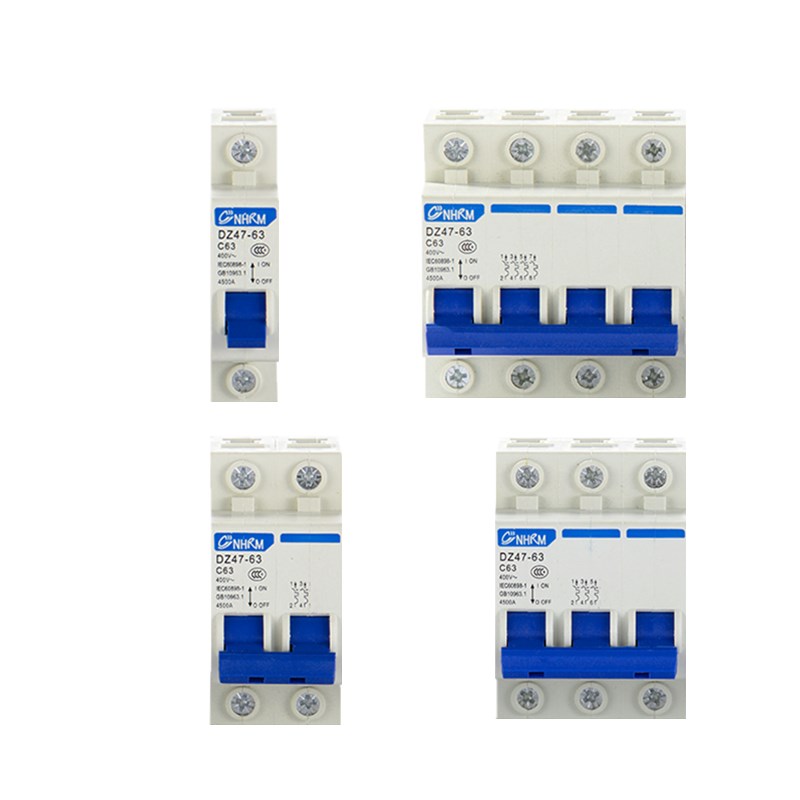 上海人民空气开关小型断路器DZ47-63A空开家用保护器1P2P3P4P100A