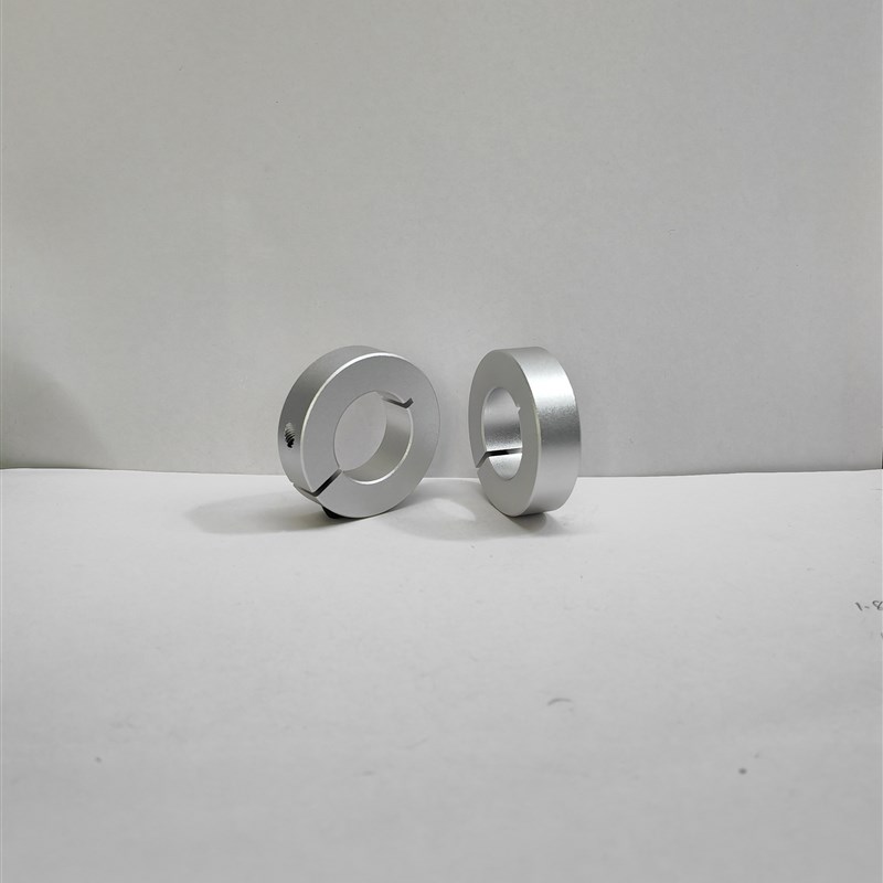 开口型光轴固定环轴承限位环挡圈定位铝抱紧夹紧锁紧止推