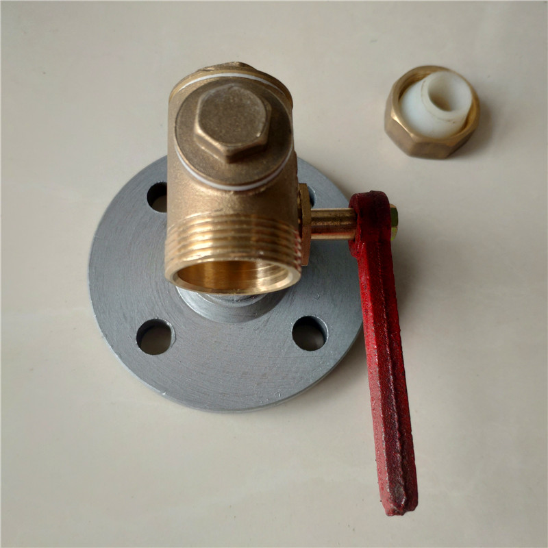 铜铸铁法兰考克DN25锅炉水位计接头一寸玻璃管液面计阀液位计考克