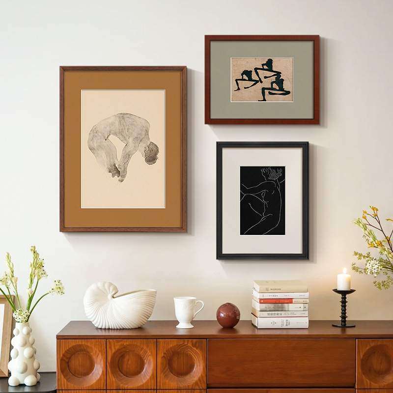 Nude Ode折衷主义中古风装饰画高级感小众艺术北欧客厅背景墙挂画