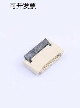 0.5K-DHHX-10PWB FFC/FPC连接器 间距:0.5mm P数:10P 翻盖式 SMD,
