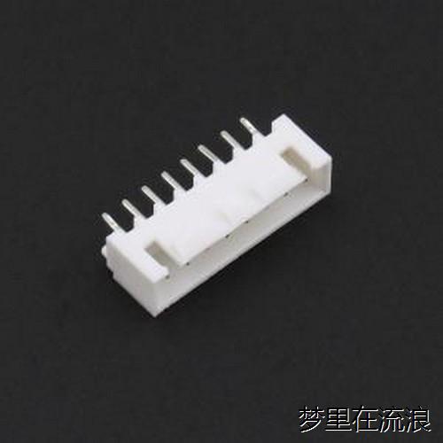 TJC3D-8AS 线对板针座 1x8P 间距:2.5mm 直插 插件,P=2.5mm