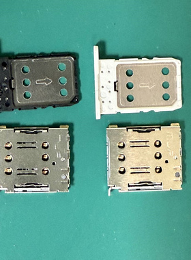 6PIN NANO SIM卡座 卡托分黑色和白色MUP-C7808-31和MUP-C7808-1