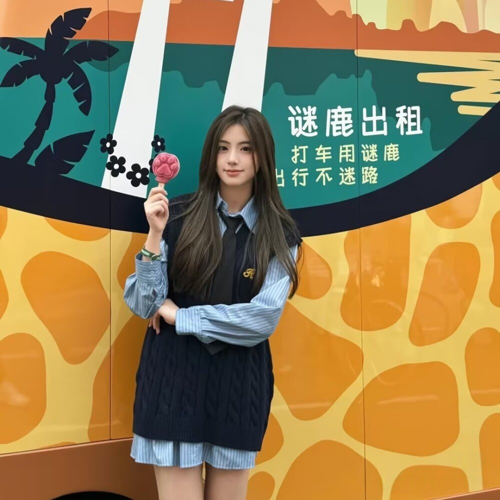 迪士尼穿搭毛衣服朱迪兔子警官百褶裙套装成人秋冬季圣诞节学院风