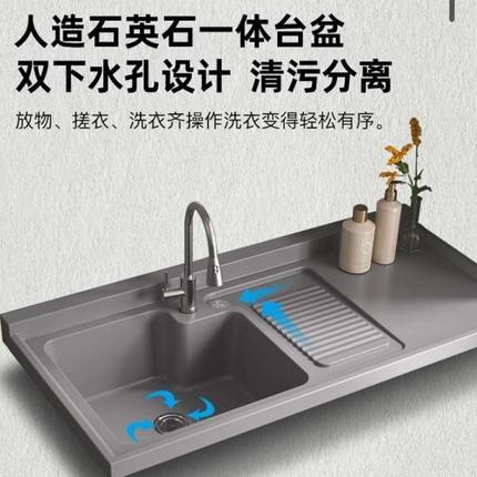 一体卧室阳台洗衣机柜组合洗衣柜厂带小户型柜一体洗衣柜不锈钢家