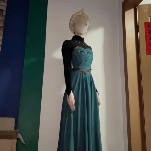 冰雪奇缘艾莎加冕公主裙COS服